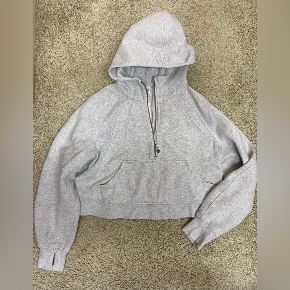 Lululemon grey scuba hoodie xs/s